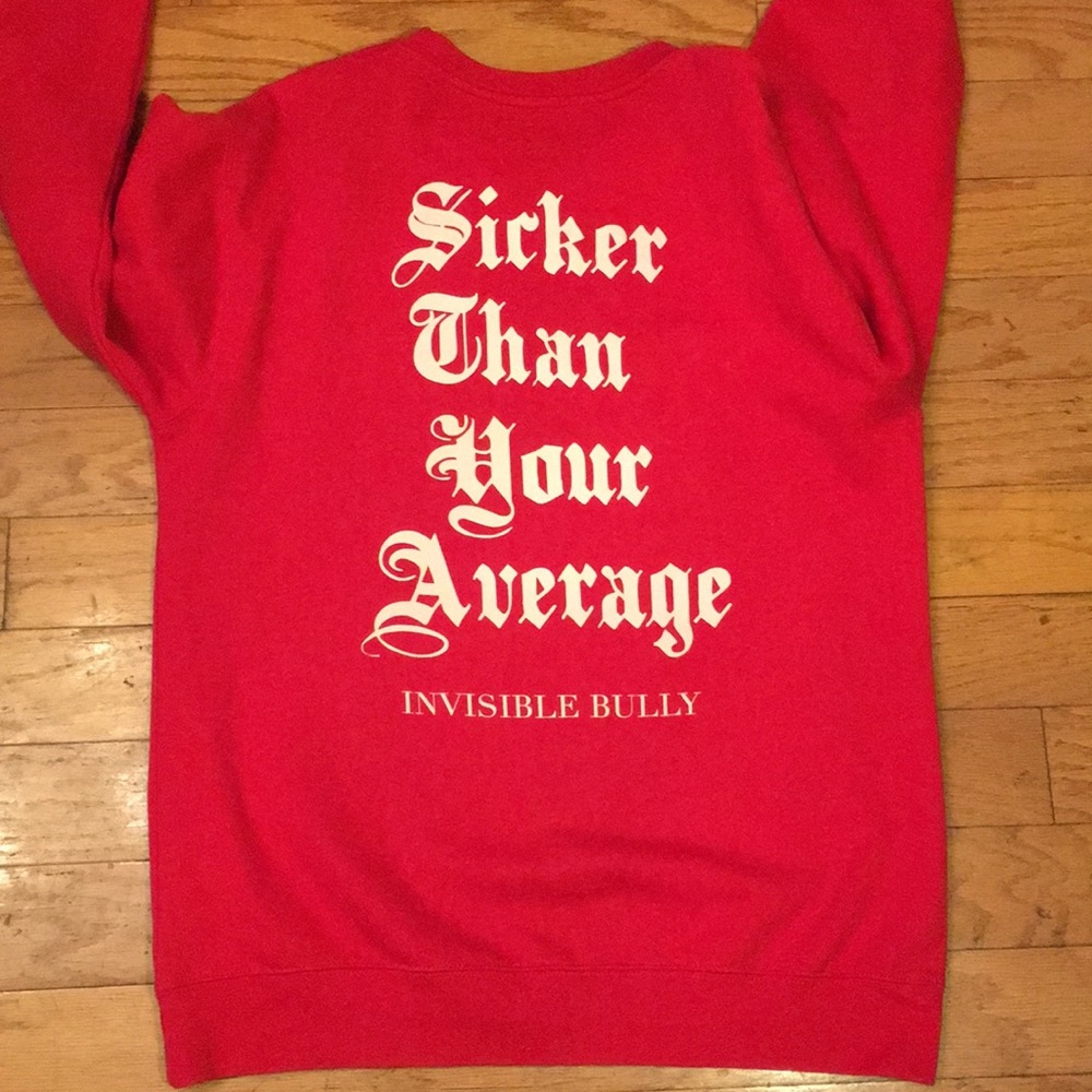 PRE-OWNED MEN’S INVISIBLE BULLY FLEECE SWEATSHIRT - Picture 5 of 8